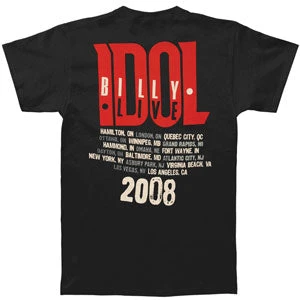 Eyes Without A Face 08 Tour Slim Fit T-shirt(Billy Idol Eyes Without A Face 08 Tour Slim Fit T Shirt 105877) 4 Eyes Without A Face 08 Tour Slim Fit T-shirt(Billy Idol Eyes Without A Face 08 Tour Slim Fit T Shirt 105877) - Image 2