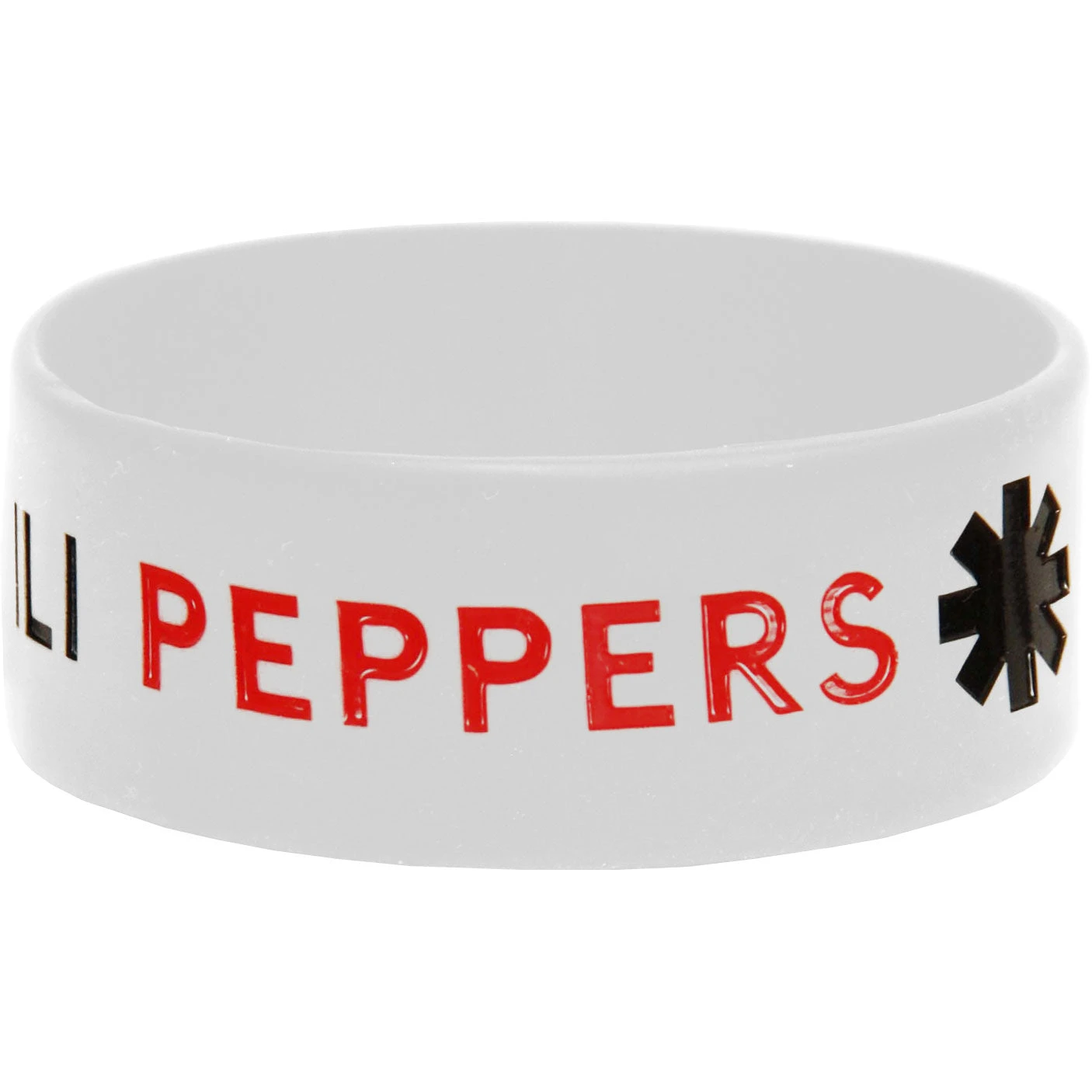 White Rubber Bracelet(Red Hot Chili Peppers White Rubber Bracelet 117897) 4 White Rubber Bracelet(Red Hot Chili Peppers White Rubber Bracelet 117897) - Image 2