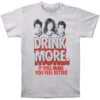 Drink More Slim Fit T-shirt(Workaholics Drink More Slim Fit T Shirt 133251) -ROCABILIA CLOTHING SALE 133251F