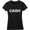 CASH Signature Women's Tee Junior Top(Johnny Cash Cash Signature Women S Tee Junior Top 141466) -ROCABILIA CLOTHING SALE 141466F