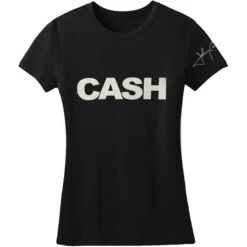 CASH Signature Women's Tee Junior Top(Johnny Cash Cash Signature Women S Tee Junior Top 141466)
