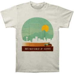 Calgary - Telluride 2013 Tour Slim Fit T-shirt(Mumford Sons Calgary Telluride 2013 Tour Slim Fit T Shirt 143782)