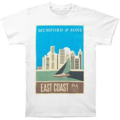 East Coast 2013 Tour Slim Fit T-shirt(Mumford Sons East Coast 2013 Tour Slim Fit T Shirt 143785)