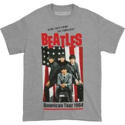 American Tour 1964 Slim Fit T-shirt(Beatles American Tour 1964 Slim Fit T Shirt 147056)