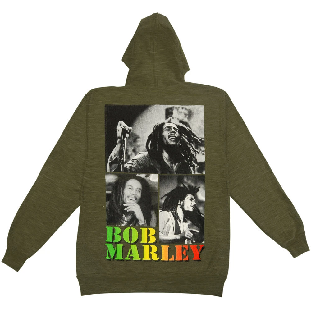 Collage Zippered Hooded Sweatshirt(Bob Marley Collage Zippered Hooded Sweatshirt 147511) 4 Collage Zippered Hooded Sweatshirt(Bob Marley Collage Zippered Hooded Sweatshirt 147511) - Image 2