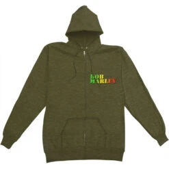 Collage Zippered Hooded Sweatshirt(Bob Marley Collage Zippered Hooded Sweatshirt 147511)