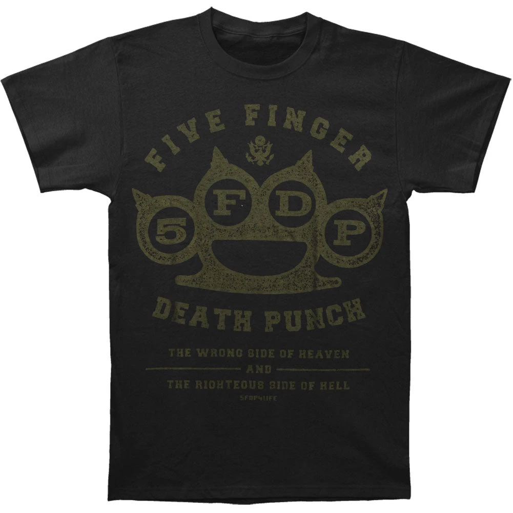 Wrong Side Slim Fit T-shirt(Five Finger Death Punch Wrong Side Slim Fit T Shirt 167317) 3 Wrong Side Slim Fit T-shirt(Five Finger Death Punch Wrong Side Slim Fit T Shirt 167317)