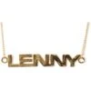Name Plate Necklace(Lenny Kravitz Name Plate Necklace 194313)