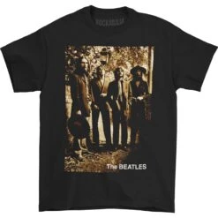 Sepia 1969 Photo Slim Fit T-shirt(Beatles Sepia 1969 Photo Slim Fit T Shirt 194447)