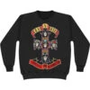 Appetite For Destruction Cross Sweatshirt Sweatshirt(Guns N Roses Appetite For Destruction Cross Sweatshirt Sweatshirt 207429) -ROCABILIA CLOTHING SALE 207429F