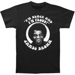 Black And Proud Slim Fit T-shirt(James Brown Black And Proud Slim Fit T Shirt 234130)