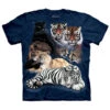 Big Cat Collage T-shirt(The Mountain Big Cat Collage T Shirt 234218) -ROCABILIA CLOTHING SALE 234218F