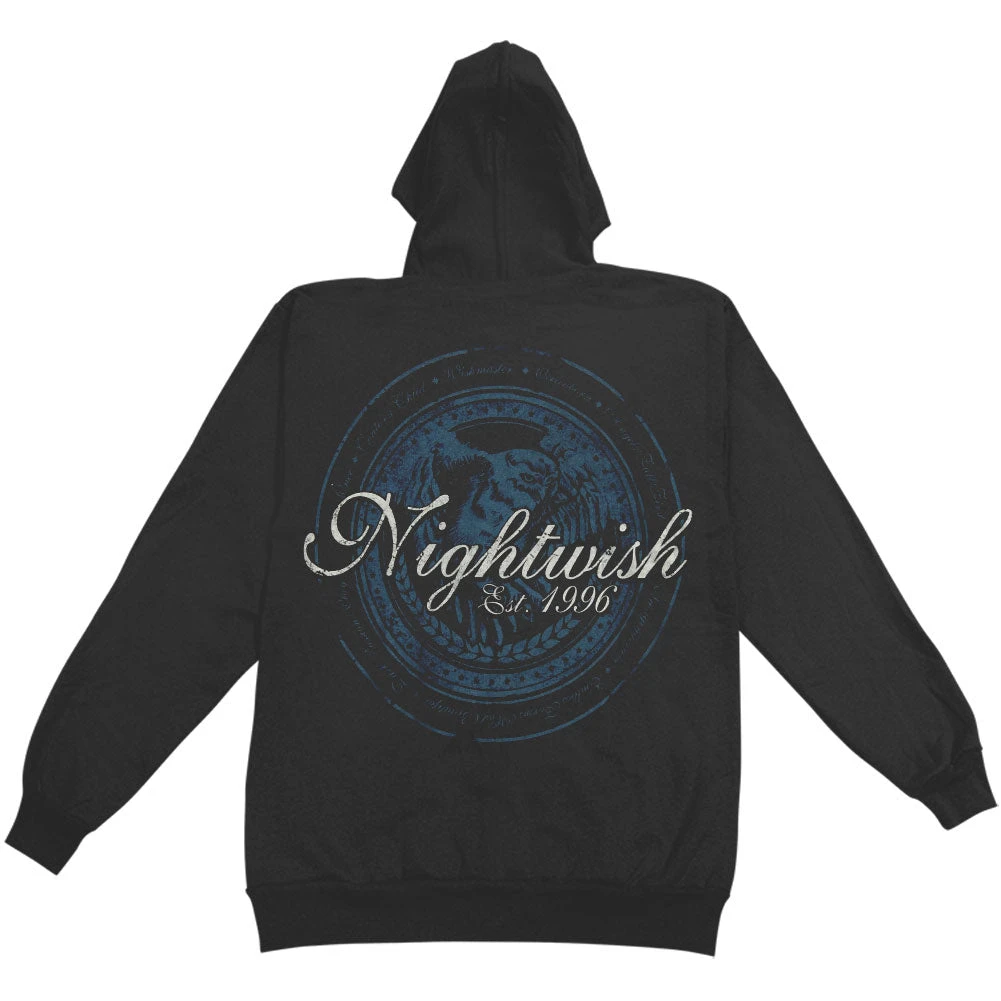 Logo Owl Zippered Hooded Sweatshirt(Nightwish Logo Owl Zippered Hooded Sweatshirt 243198) 4 Logo Owl Zippered Hooded Sweatshirt(Nightwish Logo Owl Zippered Hooded Sweatshirt 243198) - Image 2