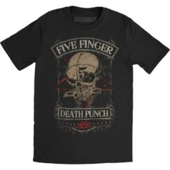 Las Vegas Slim Fit T-shirt(Five Finger Death Punch Las Vegas Slim Fit T Shirt 246440)