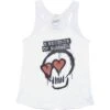 Heart Eyes Skull Womens Tank(5 Seconds Of Summer Heart Eyes Skull Womens Tank 246442) -ROCABILIA CLOTHING SALE 246442F