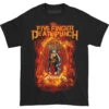 Burn In Sin T-shirt(Five Finger Death Punch Burn In Sin T Shirt 250404) -ROCABILIA CLOTHING SALE 250404F