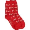 Love Me Do (Red) Socks(Beatles Love Me Do Red Socks 251621) -ROCABILIA CLOTHING SALE 251621F
