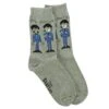 Cartoon Standing (Grey) Socks(Beatles Cartoon Standing Grey Socks 251640) -ROCABILIA CLOTHING SALE 251640F