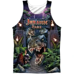 Welcome To The Park 100% Poly Mens Tank(Jurassic Park Welcome To The Park 100 Poly Mens Tank 280770)