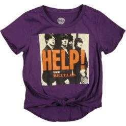 Help Front-Tie Ladies Junior Top(Beatles Help Front Tie Ladies Junior Top 286198)