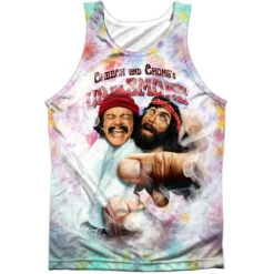 Fried Tie Dyed 100% Poly Mens Tank(Cheech Chong Fried Tie Dyed 100 Poly Mens Tank 304936)