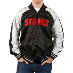RS Stones Silk Varsity Mens Jacket Varsity Jacket(Rolling Stones Rs Stones Silk Varsity Mens Jacket Varsity Jacket 311437)