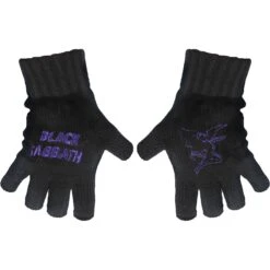 Purple Logo & Devil Knit Gloves(Black Sabbath Purple Logo Devil Knit Gloves 315614)
