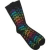 Rainbow Skeletons Socks(Grateful Dead Rainbow Skeletons Socks 326024) -ROCABILIA CLOTHING SALE 326024F