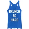 Brunch So Hard - Heather - Racerback Womens Tank(Chin Up Brunch So Hard Heather Racerback Womens Tank 326662) -ROCABILIA CLOTHING SALE 326662F
