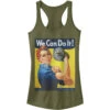 Rosie Lifts - Racerback Womens Tank(Chin Up Rosie Lifts Racerback Womens Tank 326678) -ROCABILIA CLOTHING SALE 326678F