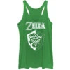 Shield - Racerback Womens Tank(Nintendo Shield Racerback Womens Tank 327081) -ROCABILIA CLOTHING SALE 327081F
