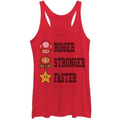 Extra Power - Heather - Racerback Womens Tank(Nintendo Extra Power Heather Racerback Womens Tank 327100)