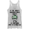 Leveling Up - Heather - Racerback Womens Tank(Nintendo Leveling Up Heather Racerback Womens Tank 327107) -ROCABILIA CLOTHING SALE 327107F