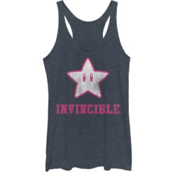 Invincible - Heather - Racerback Womens Tank(Nintendo Invincible Heather Racerback Womens Tank 327114)