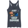 Just Swimming - Heather - Racerback Womens Tank(Finding Dory Just Swimming Heather Racerback Womens Tank 327143) 2 Just Swimming - Heather - Racerback Womens Tank(Finding Dory Just Swimming Heather Racerback Womens Tank 327143) -ROCABILIA CLOTHING SALE 327143F