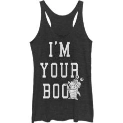 Boo - Heather - Racerback Womens Tank(Monsters Inc Boo Heather Racerback Womens Tank 327159)