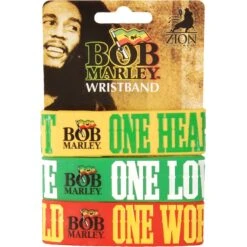 One Love One Heart Rubber Bracelet(Bob Marley One Love One Heart Rubber Bracelet 327728)