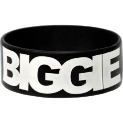 Big White Logo Rubber Bracelet(Notorious B I G Big White Logo Rubber Bracelet 327729)