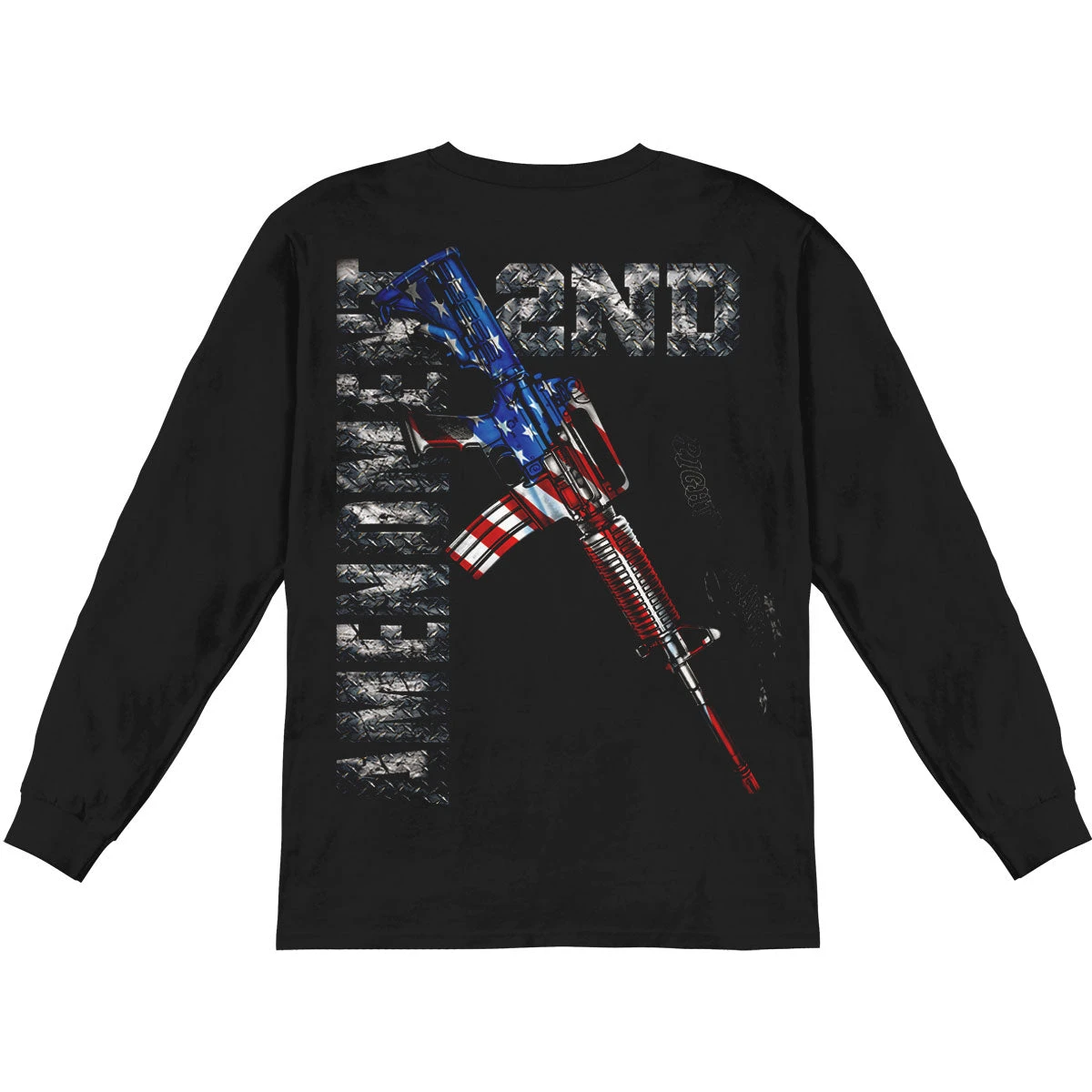 AR15 Second Amendment Flag Long Sleeve(Novelty Ar15 Second Amendment Flag Long Sleeve 327864) 4 AR15 Second Amendment Flag Long Sleeve(Novelty Ar15 Second Amendment Flag Long Sleeve 327864) - Image 2