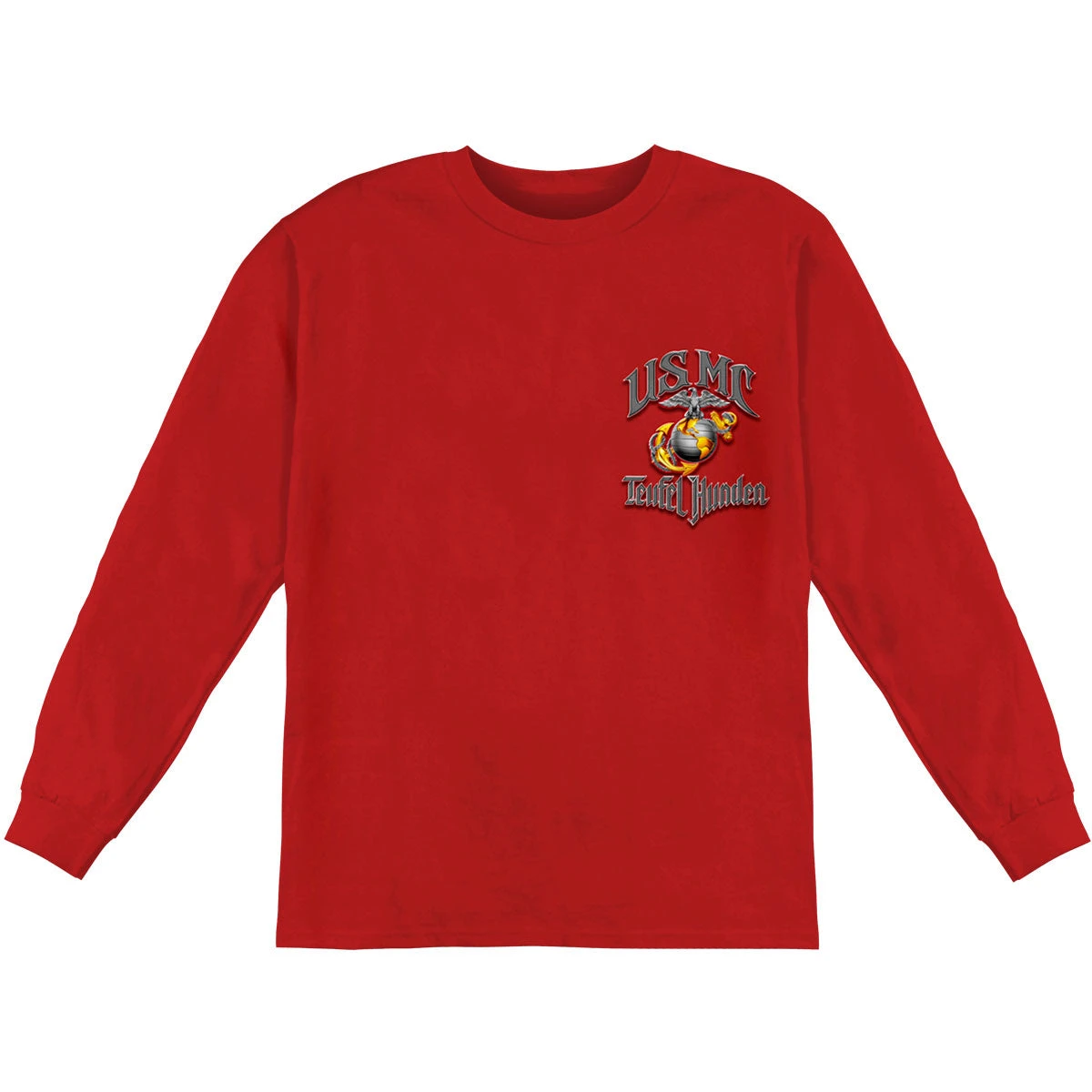 USMC " Teufel Hunden" Long Sleeve(Novelty Usmc Teufel Hunden Long Sleeve 328274) 3 USMC " Teufel Hunden" Long Sleeve(Novelty Usmc Teufel Hunden Long Sleeve 328274)