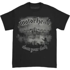 Clean Your Clock B & W T-shirt(Motorhead Clean Your Clock B W T Shirt 329161)