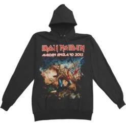England 2013 Tour Hooded Sweatshirt(Iron Maiden England 2013 Tour Hooded Sweatshirt 331123)