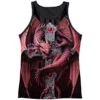 Gothic Guardian Black Back Mens Tank(Anne Stokes Gothic Guardian Black Back Mens Tank 332125) -ROCABILIA CLOTHING SALE 332125F