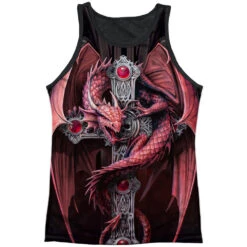 Gothic Guardian Black Back Mens Tank(Anne Stokes Gothic Guardian Black Back Mens Tank 332125)