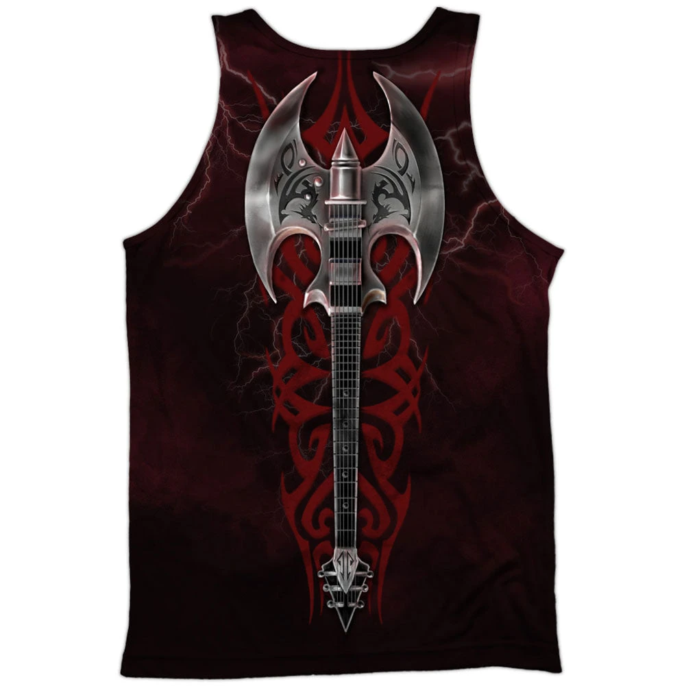 Rock God 100% Poly Front/Back Print Mens Tank(Anne Stokes Rock God 100 Poly Front Back Print Mens Tank 332140) 4 Rock God 100% Poly Front/Back Print Mens Tank(Anne Stokes Rock God 100 Poly Front Back Print Mens Tank 332140) - Image 2