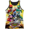 Charged For Battle Black Back Mens Tank(Power Rangers Charged For Battle Black Back Mens Tank 348095) -ROCABILIA CLOTHING SALE 348095F