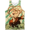 Traveling Man 100% Poly Mens Tank(Popeye Traveling Man 100 Poly Mens Tank 348281) -ROCABILIA CLOTHING SALE 348281F