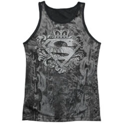 Unchain The King Black Back Mens Tank(Superman Unchain The King Black Back Mens Tank 349564)