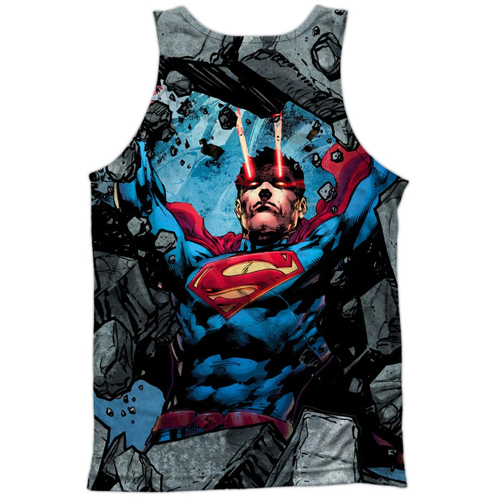 Rumble 100% Poly Front/Back Print Mens Tank(Superman Rumble 100 Poly Front Back Print Mens Tank 349696) 4 Rumble 100% Poly Front/Back Print Mens Tank(Superman Rumble 100 Poly Front Back Print Mens Tank 349696) - Image 2