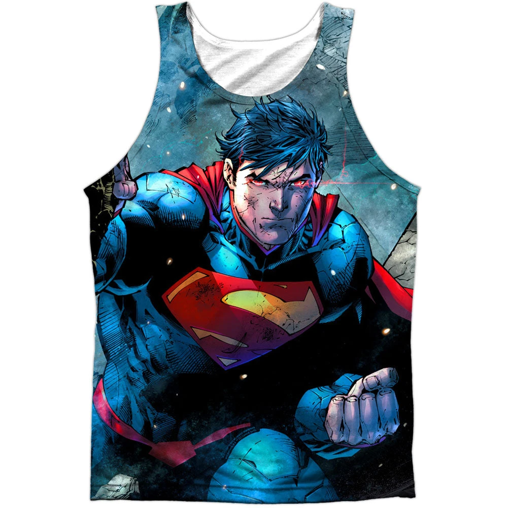 Rumble 100% Poly Front/Back Print Mens Tank(Superman Rumble 100 Poly Front Back Print Mens Tank 349696) 3 Rumble 100% Poly Front/Back Print Mens Tank(Superman Rumble 100 Poly Front Back Print Mens Tank 349696)